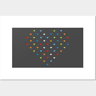 Polka Hearts Posters and Art